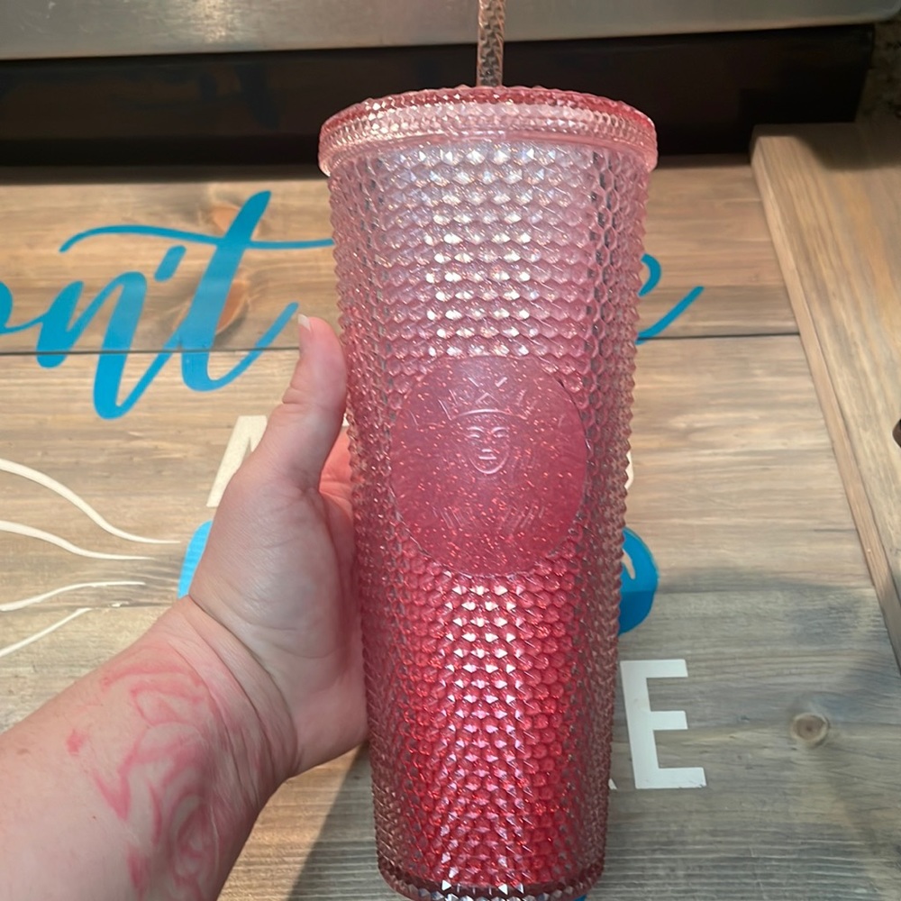 Starbucks Studded Peach-Pink Gradient 24oz Tumbler *China 2021*